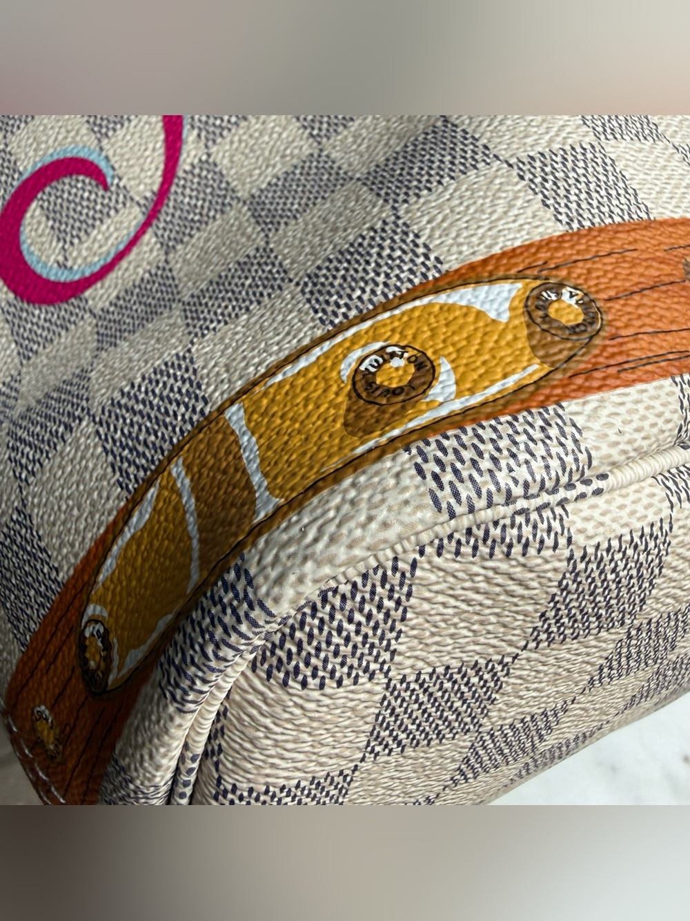 Louis Vuitton Damier Azur Summer Trunks Hawaii Neverfull MM - Picture 13 of 16